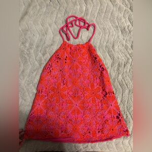 Ramy Brook Crochet Halter Top Size S NWT